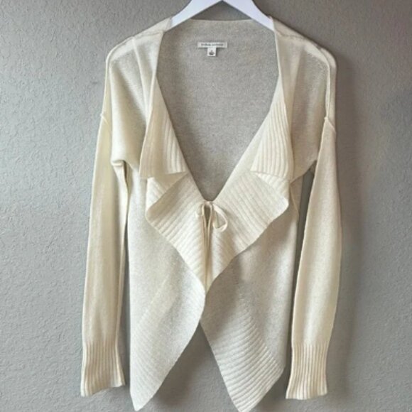 Banana Republic Tie Front Waterfall Cardigan Sweater Size Small - Picture 1 of 10